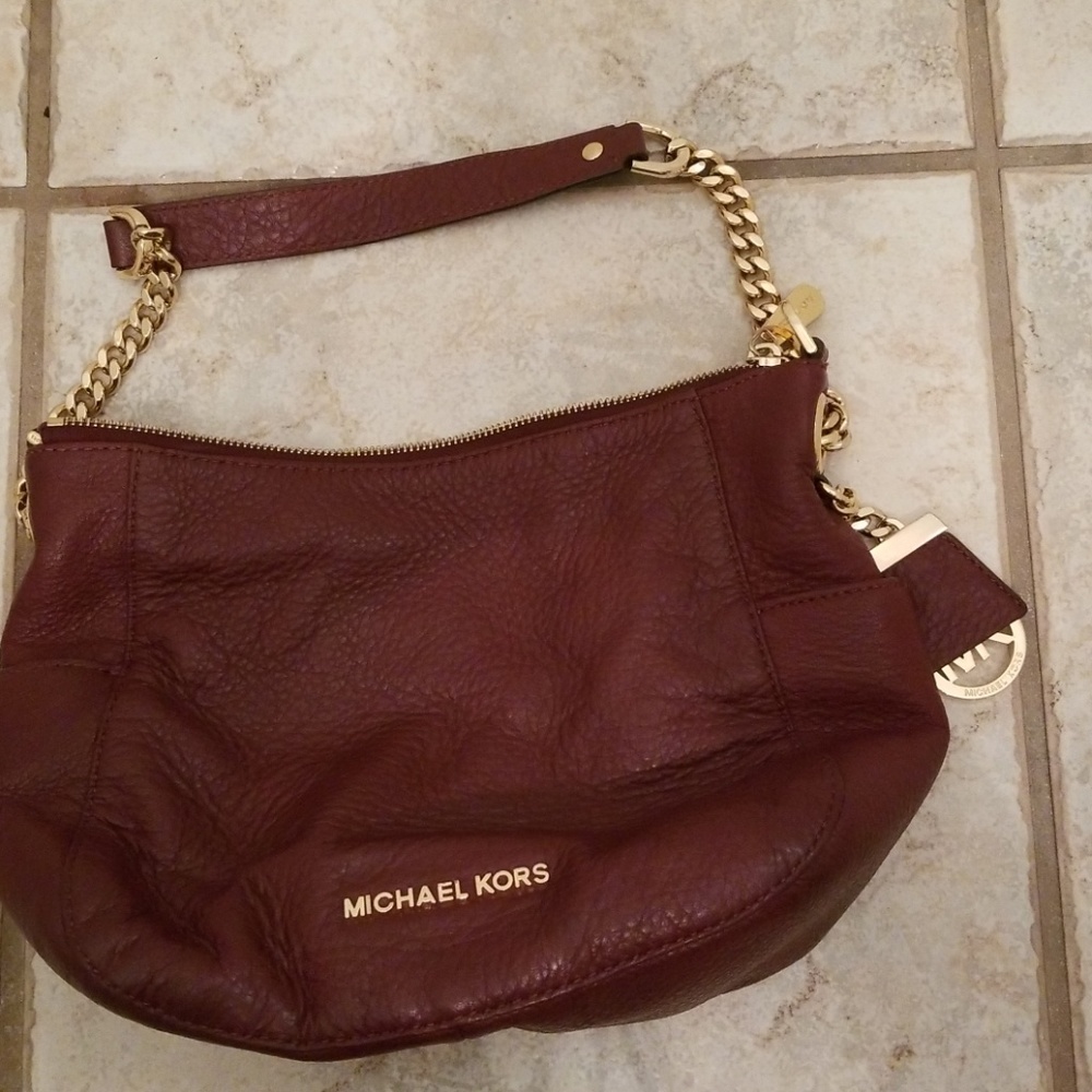 Almost new Michael Kors Cranberry colored Shoulder